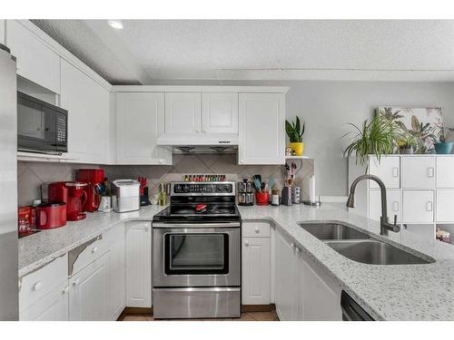 80 Saddlecreek Terrace Ne, Calgary, AB - Indoor Photo Showing Kitchen With Double Sink