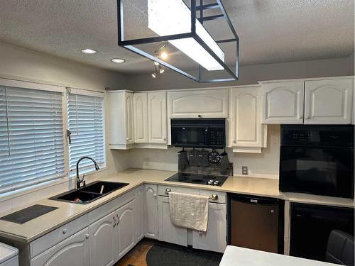 7039 22A Street Se, Calgary, AB - Indoor Photo Showing Kitchen With Double Sink