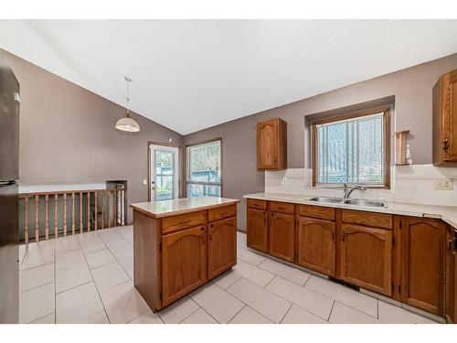 308 Macewan Valley Road Nw, Calgary, AB - Indoor Photo Showing Kitchen With Double Sink