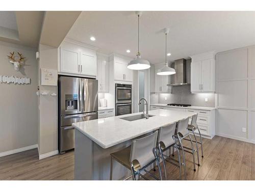 235 Cityside Road Ne, Calgary, AB - Indoor Photo Showing Kitchen With Stainless Steel Kitchen With Upgraded Kitchen