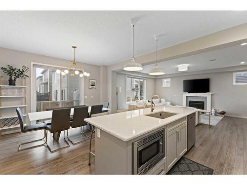 235 Cityside Road Ne, Calgary, AB - Indoor With Fireplace