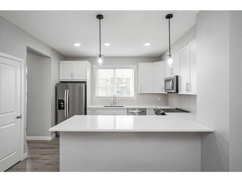 136 Savanna Passage Ne, Calgary, AB - Indoor Photo Showing Kitchen With Upgraded Kitchen