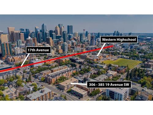 306-835 19 Avenue Sw, Calgary, AB - Outdoor With View