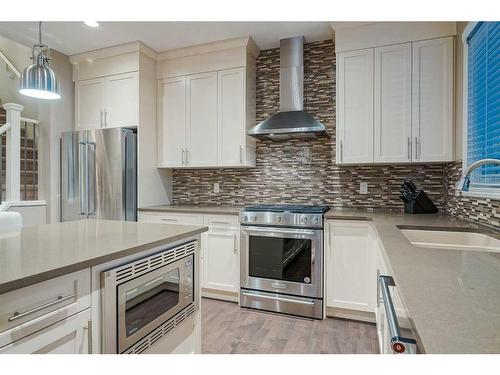 182 Mahogany Passage Se, Calgary, AB - Indoor Photo Showing Kitchen With Stainless Steel Kitchen With Upgraded Kitchen