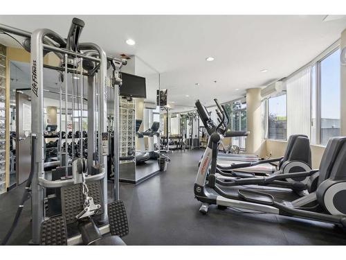 804-1088 6 Avenue Sw, Calgary, AB - Indoor Photo Showing Gym Room