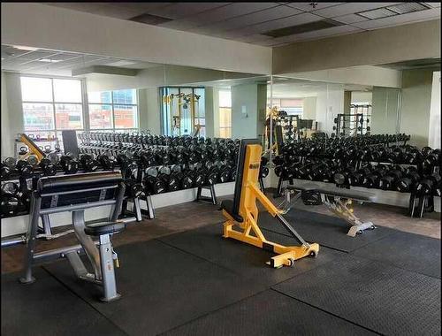 2904-225 11 Avenue Se, Calgary, AB - Indoor Photo Showing Gym Room