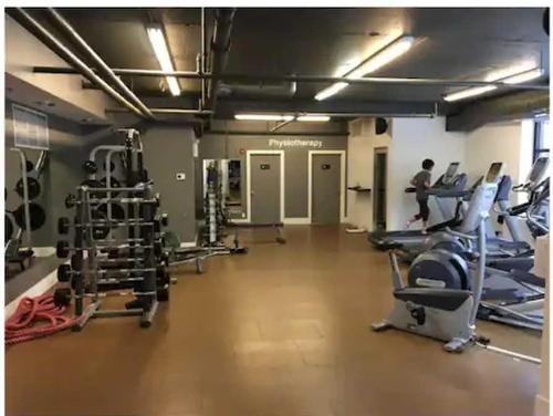 111-191 Kananaskis Way, Canmore, AB - Indoor Photo Showing Gym Room