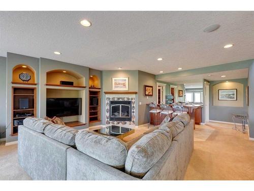 188 Valley Creek Road Nw, Calgary, AB - Indoor Photo Showing Living Room With Fireplace