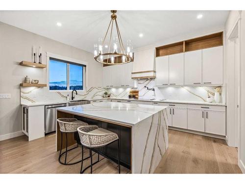 210 Blackstone Road, Balzac, AB - Indoor Photo Showing Kitchen With Upgraded Kitchen