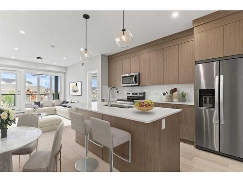 2207-60 Skyview Ranch Road Ne, Calgary, AB - Indoor Photo Showing Kitchen With Stainless Steel Kitchen With Upgraded Kitchen