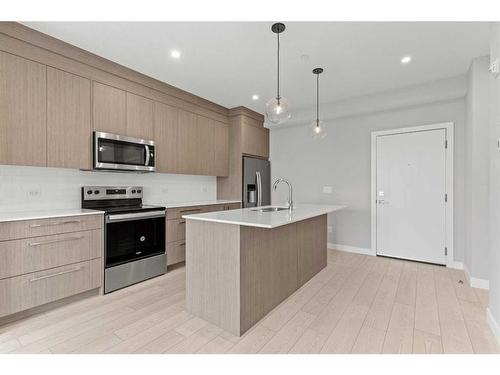 2207-60 Skyview Ranch Road Ne, Calgary, AB - Indoor Photo Showing Kitchen With Stainless Steel Kitchen