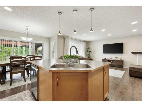 13 Brightondale Park Se, Calgary, AB - Indoor Photo Showing Kitchen With Double Sink