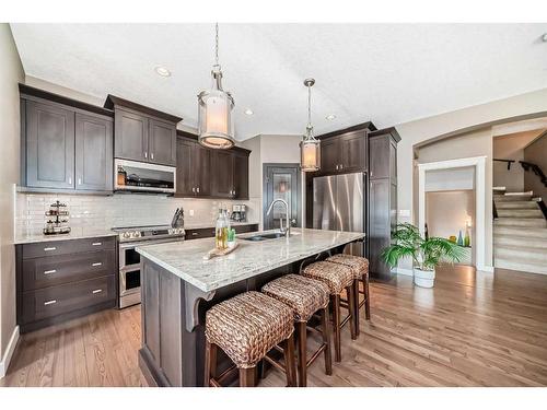 60 Aspen Hills Place Sw, Calgary, AB - Indoor Photo Showing Kitchen With Upgraded Kitchen