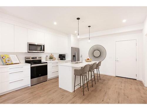 2512-60 Skyview Ranch Road Ne, Calgary, AB - Indoor Photo Showing Kitchen With Stainless Steel Kitchen With Upgraded Kitchen