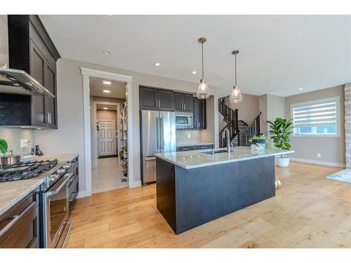 105 Carringvue Manor Nw, Calgary, AB - Indoor Photo Showing Kitchen With Upgraded Kitchen