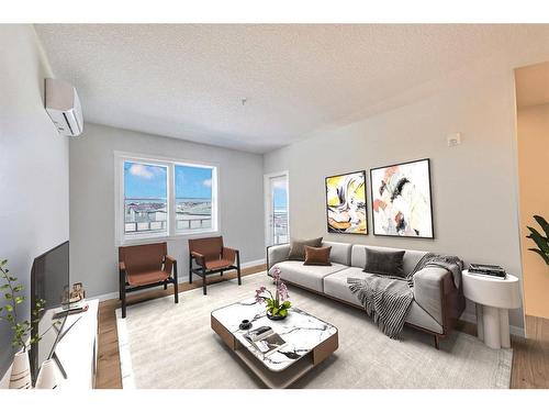 301-55 Wolf Hollow Crescent Se, Calgary, AB - Indoor Photo Showing Living Room