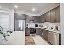 301-55 Wolf Hollow Crescent Se, Calgary, AB  - Indoor Photo Showing Kitchen With Stainless Steel Kitchen 