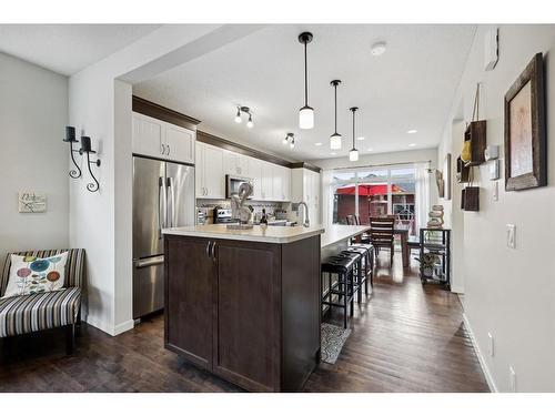 19 Cranford Close Se, Calgary, AB - Indoor Photo Showing Kitchen With Upgraded Kitchen