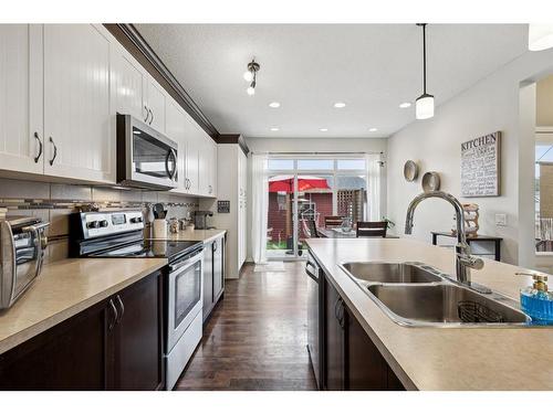 19 Cranford Close Se, Calgary, AB - Indoor Photo Showing Kitchen With Double Sink With Upgraded Kitchen