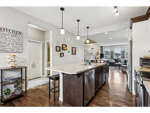 19 Cranford Close Se, Calgary, AB - Indoor Photo Showing Kitchen With Double Sink With Upgraded Kitchen