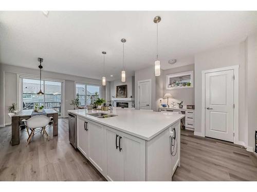 280 Sage Bluff Rise Nw, Calgary, AB - Indoor Photo Showing Kitchen With Double Sink With Upgraded Kitchen