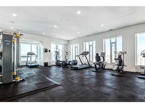 2201-901 10 Avenue Sw, Calgary, AB - Indoor Photo Showing Gym Room