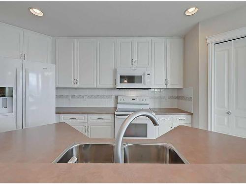 309-1718 14 Avenue Nw, Calgary, AB - Indoor Photo Showing Kitchen With Double Sink