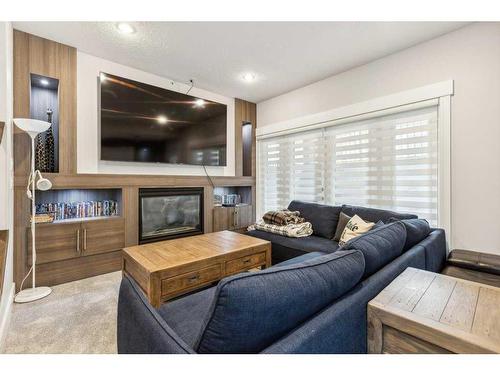 2022 37 Street Sw, Calgary, AB - Indoor Photo Showing Living Room With Fireplace