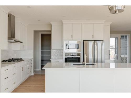 108 Cimarron Estates Drive, Okotoks, AB - Indoor Photo Showing Kitchen With Upgraded Kitchen