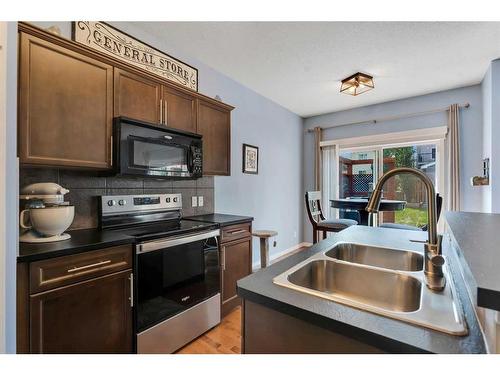 400 Kincora Glen Rise Nw, Calgary, AB - Indoor Photo Showing Kitchen With Stainless Steel Kitchen With Double Sink