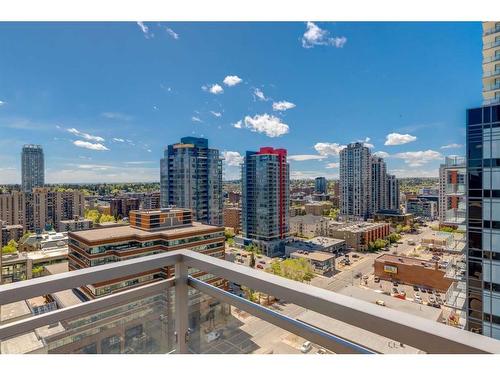 1702-901 10 Avenue Sw, Calgary, AB - Outdoor With Balcony With View