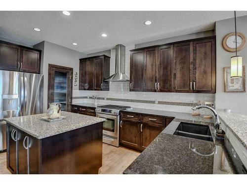 243 Copperpond Bay Se, Calgary, AB - Indoor Photo Showing Kitchen With Double Sink With Upgraded Kitchen