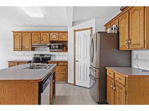 210 Coral Springs Place Ne, Calgary, AB - Indoor Photo Showing Kitchen With Double Sink