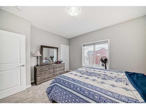 213 Livingston View Nw, Calgary, AB - Indoor Photo Showing Bedroom