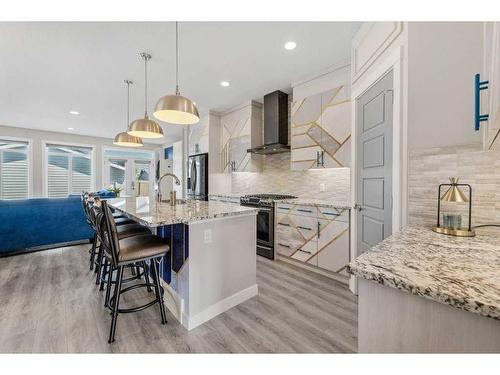 8 Seton Terrace Se, Calgary, AB - Indoor Photo Showing Kitchen With Upgraded Kitchen