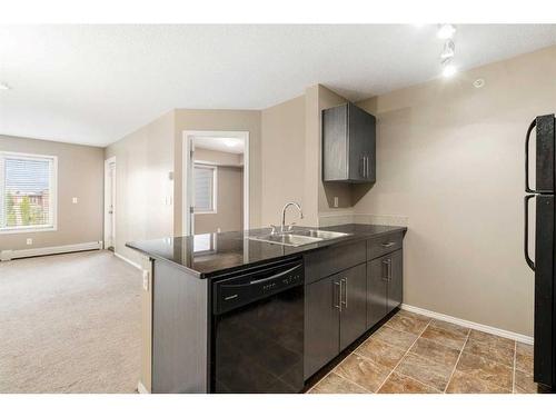 404-15 Saddlestone Way Ne, Calgary, AB - Indoor Photo Showing Kitchen With Double Sink