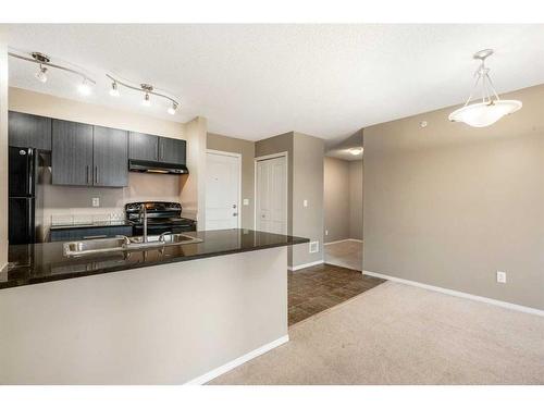 404-15 Saddlestone Way Ne, Calgary, AB - Indoor Photo Showing Kitchen With Double Sink