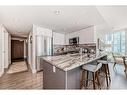 1002-510 6 Avenue Se, Calgary, AB  - Indoor Photo Showing Kitchen With Upgraded Kitchen 