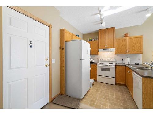 334-1920 14 Avenue Ne, Calgary, AB - Indoor Photo Showing Kitchen With Double Sink