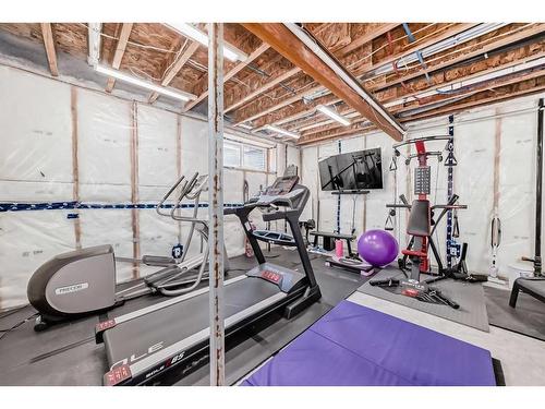 67 Masters Crescent Se, Calgary, AB - Indoor Photo Showing Gym Room