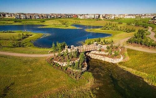 67 Masters Crescent Se, Calgary, AB - Outdoor With Body Of Water With View