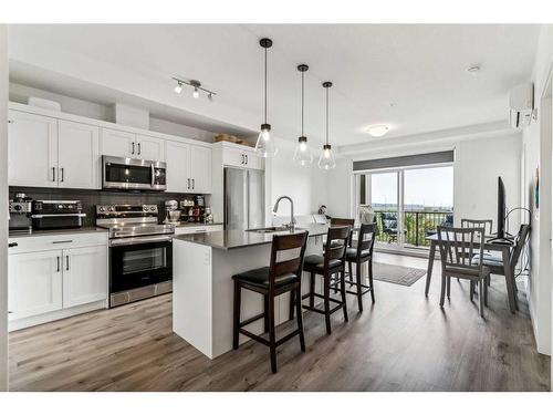 5204-200 Seton Circle Se, Calgary, AB - Indoor Photo Showing Kitchen With Stainless Steel Kitchen With Upgraded Kitchen