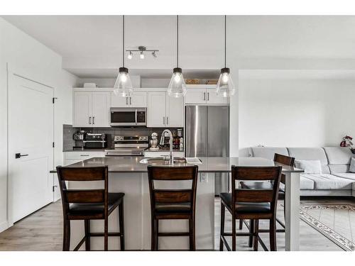 5204-200 Seton Circle Se, Calgary, AB - Indoor Photo Showing Kitchen With Stainless Steel Kitchen With Upgraded Kitchen