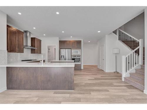 105 Creekstone Path Sw, Calgary, AB - Indoor Photo Showing Kitchen