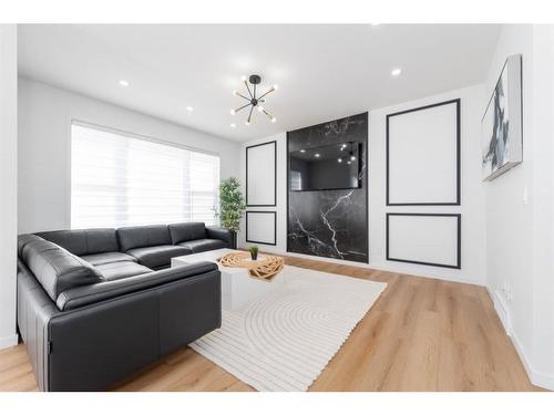 664 Seton Circle Se Circle Se, Calgary, AB - Indoor Photo Showing Living Room