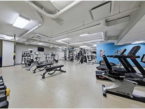 1706-888 4 Avenue Sw, Calgary, AB - Indoor Photo Showing Gym Room