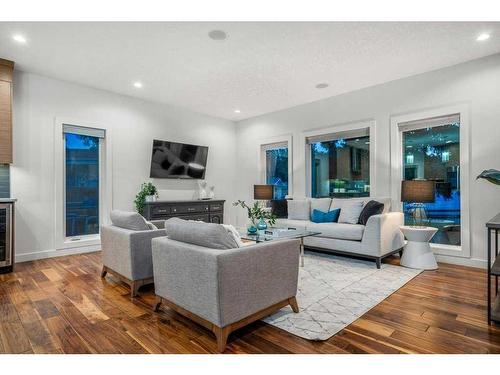 16 Lake Newell Green Se, Calgary, AB - Indoor Photo Showing Living Room With Fireplace