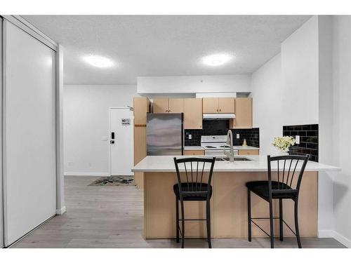 4307-73 Erin Woods Court Se, Calgary, AB - Indoor Photo Showing Kitchen With Double Sink