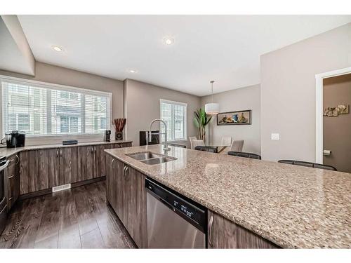 517 Nolanlake Villas Nw, Calgary, AB - Indoor Photo Showing Kitchen With Double Sink