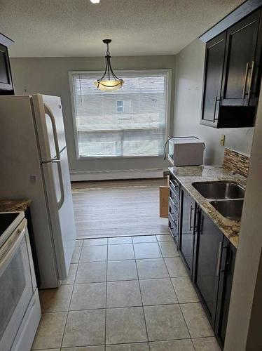 202-219 Huntington Park Bay Nw, Calgary, AB - Indoor Photo Showing Kitchen With Double Sink